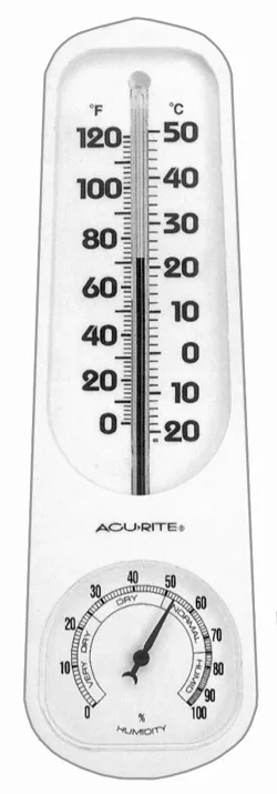 00339 Indoor Thermometer with Humidity Gauge