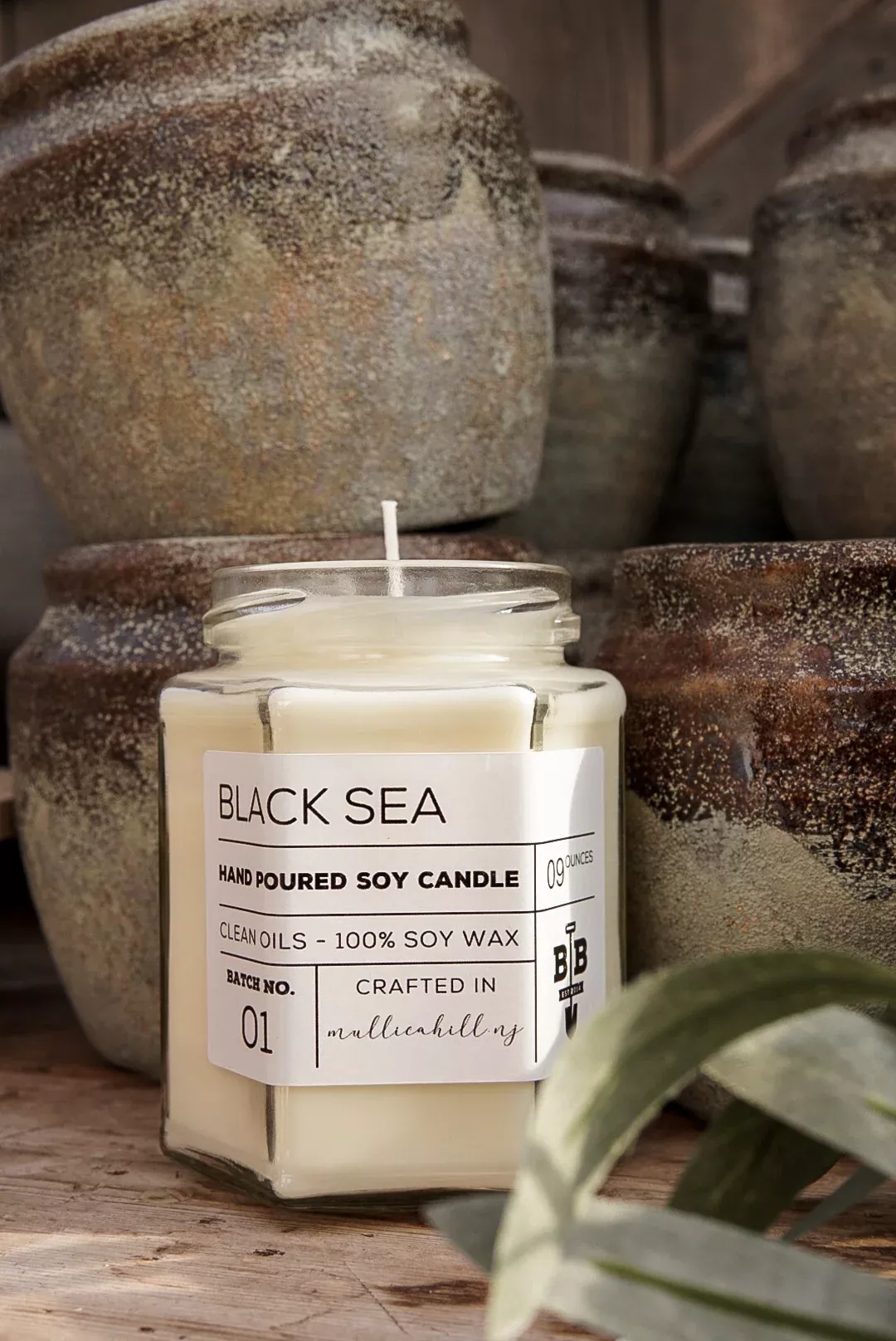 09 Ounce Black Sea Candle