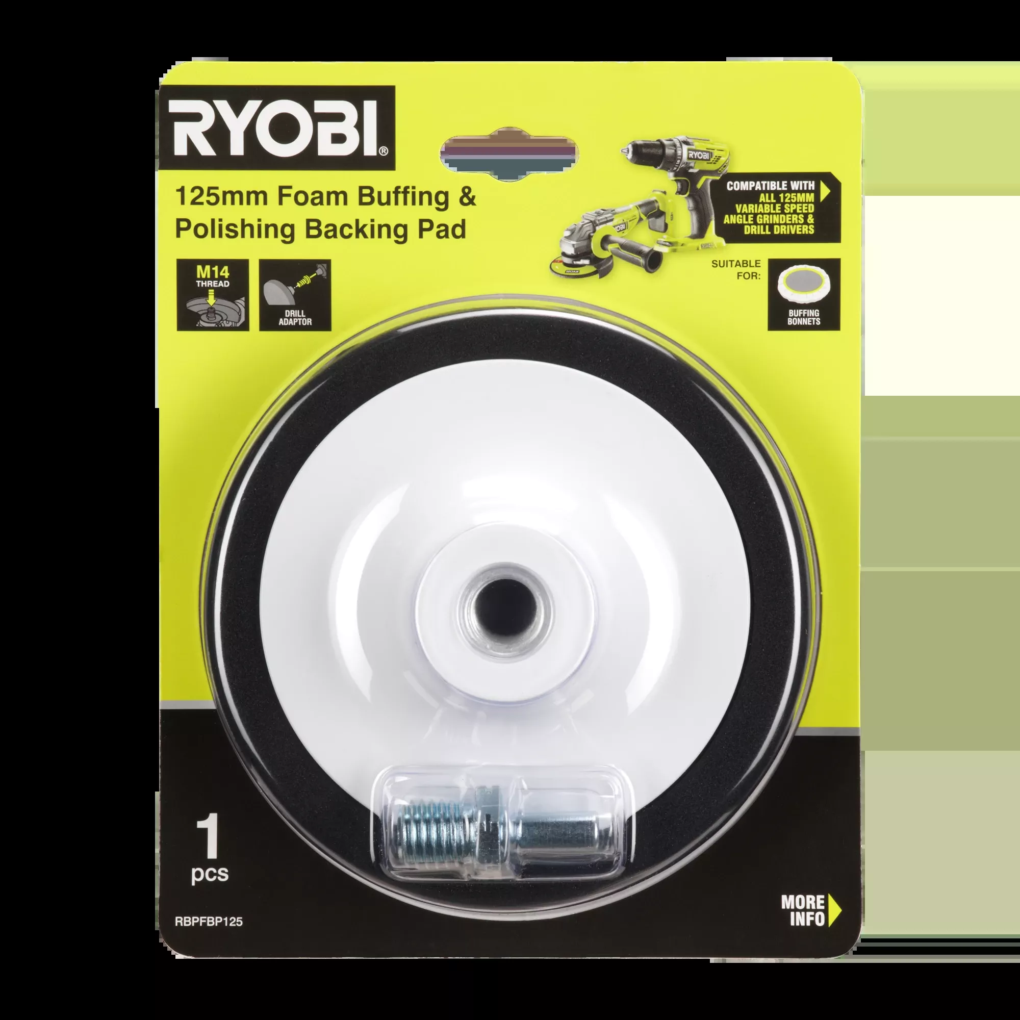 125mm Foam Backing Pad