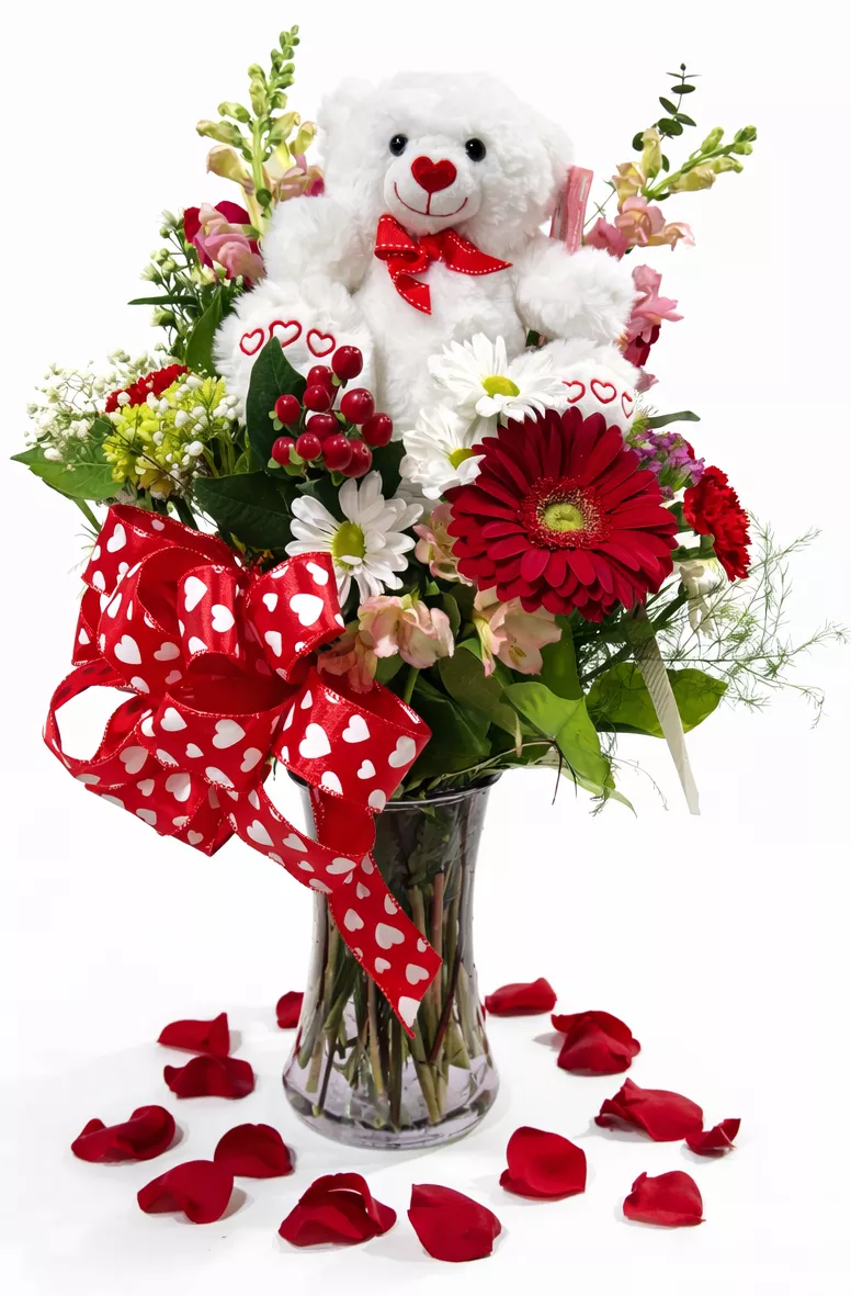 #18 Valentine's Love You Beary Much Arrangement