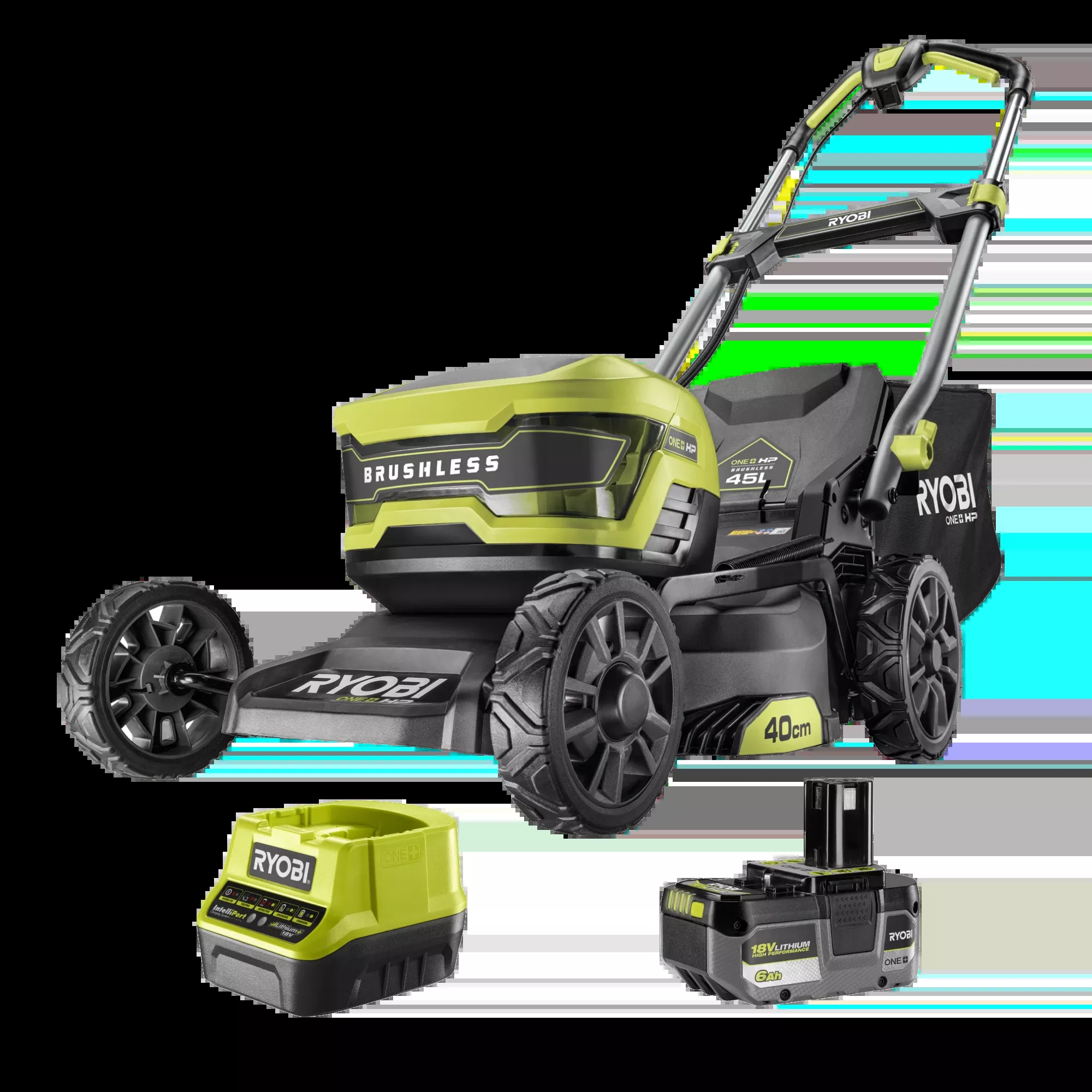 18V ONE+ HP™ Brushless 40cm Lawn Mower 6Ah Kit