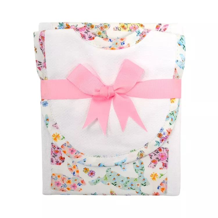3 Marthas Garden Drooler Bib & Burp Set