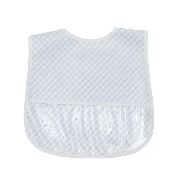 3 Marthas Wipeable Bib – Blue Check