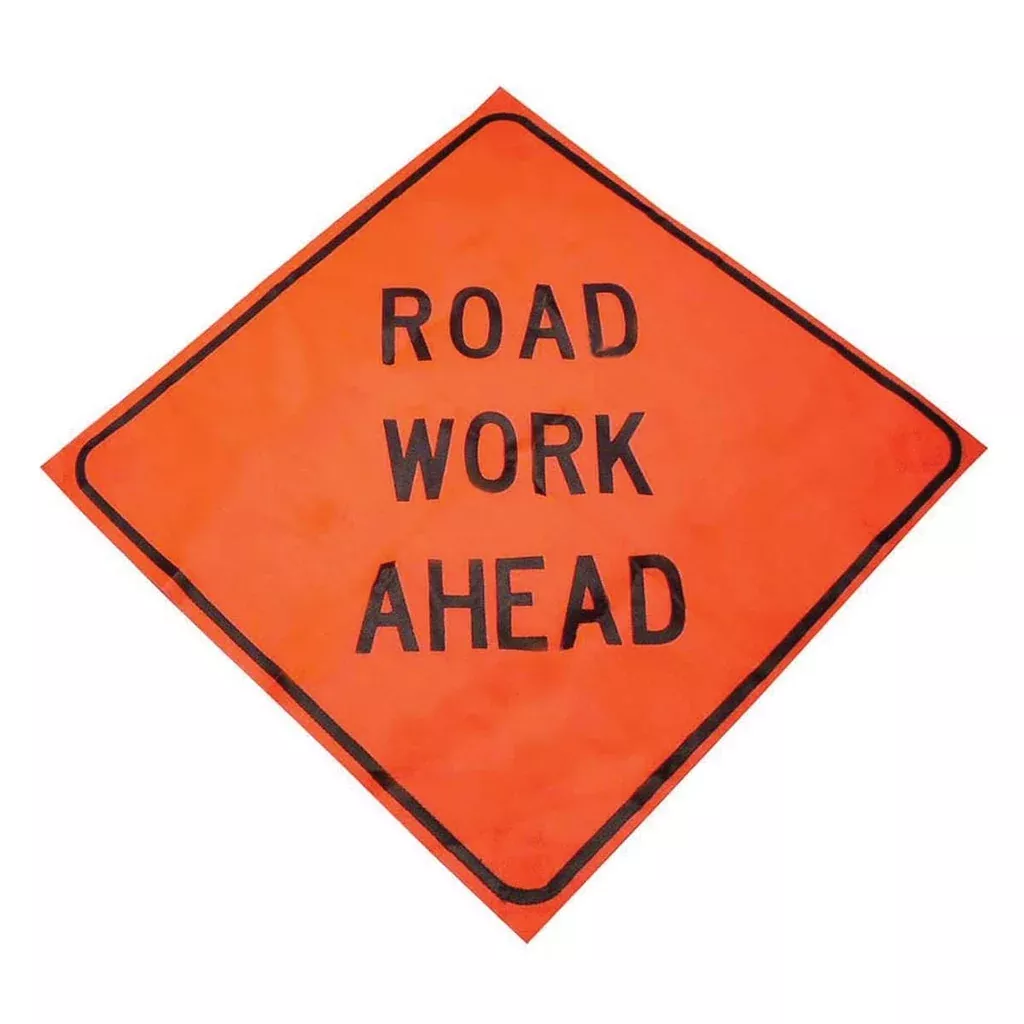 36" x 36" Mesh Roll-Up Traffic Control Signs
