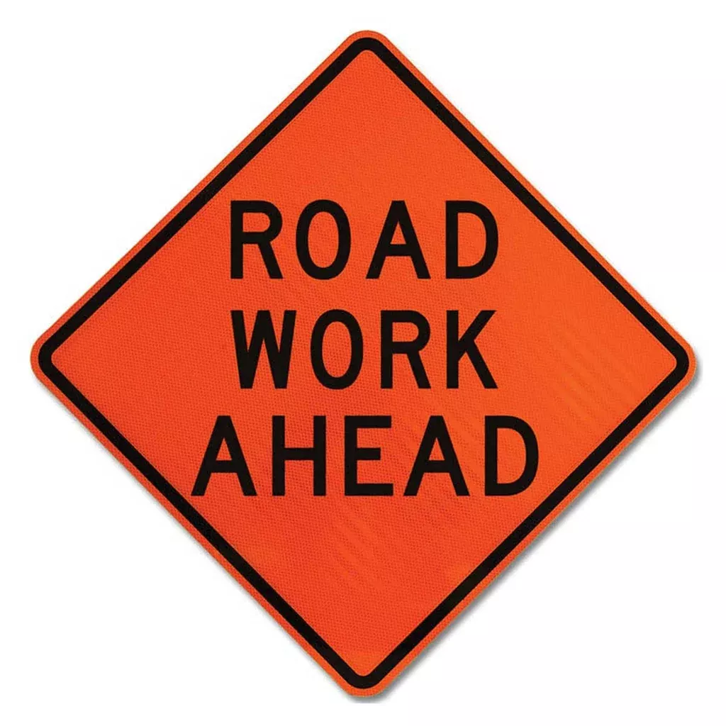 36" x 36" Reflective Roll-Up Traffic Control Signs