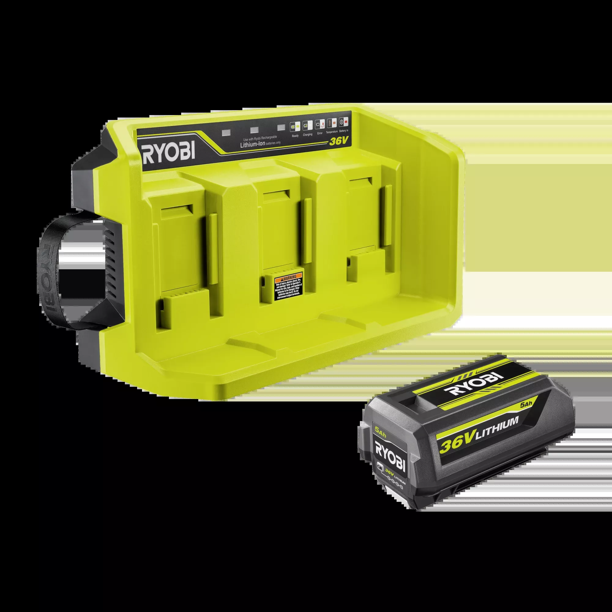 36V 3-Port Charger & 5Ah Battery Kit
