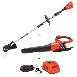 56V eFORCE Trimmer & Blower Combo Kit with Battery and Charger, Model DCP-BVRVS1B by Echo
