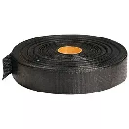 Batten Strapping Woven Polypropylene Webbing, Black, 1-3/4in Width x 300ft Length
