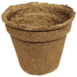 Biodegradable Plant Pots, Trade #5 Round, Case of 160 Pots by Cowpots
