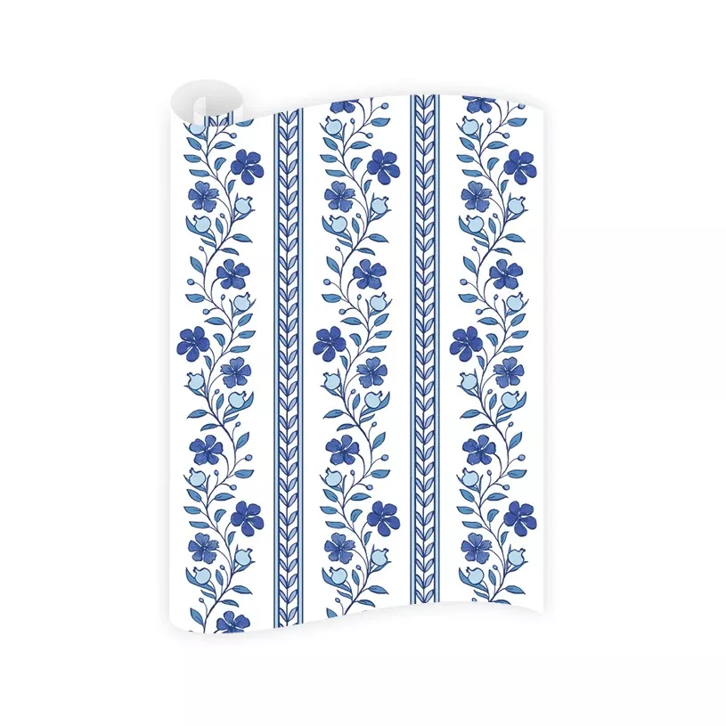 Bombay Blue Wrapping Paper Roll