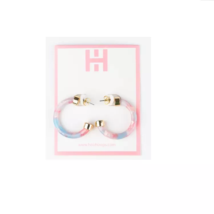 Cotton Candy Mini Hoops