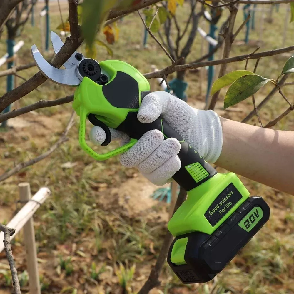 Electric Pruning Shears – Sharp Cordless Tree Pruner - 2000mAh Battery