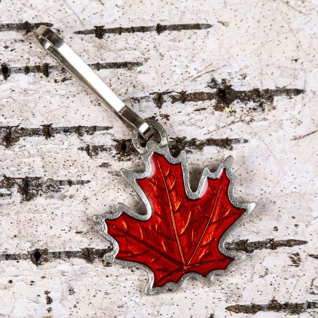 Fall Maple Leaf Zipper Pull