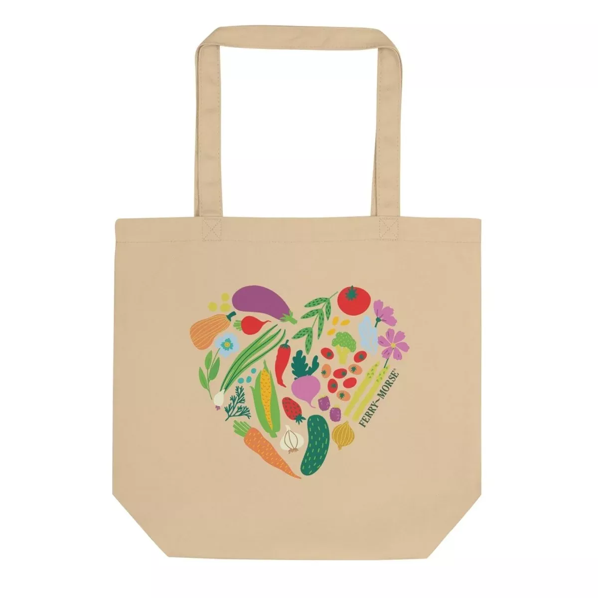 "Garden Heart"Beige Tote Bag