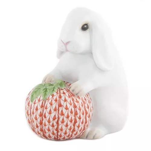 Herend Autumn Bunny – White