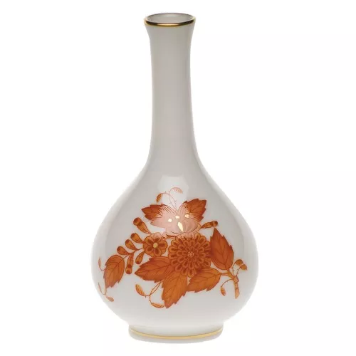 Herend Chinese Bouquet Rust Small Bud Vase