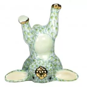 Herend Handstand Bunny – Key Lime