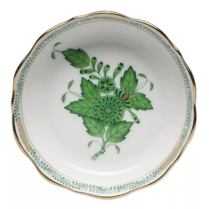 Herend Mini Scalloped Dish – Green