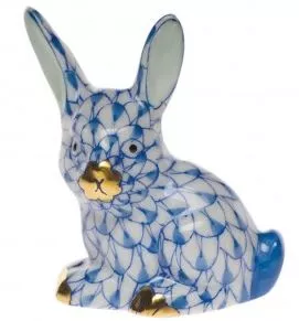 Herend Miniature Rabbit – Blue