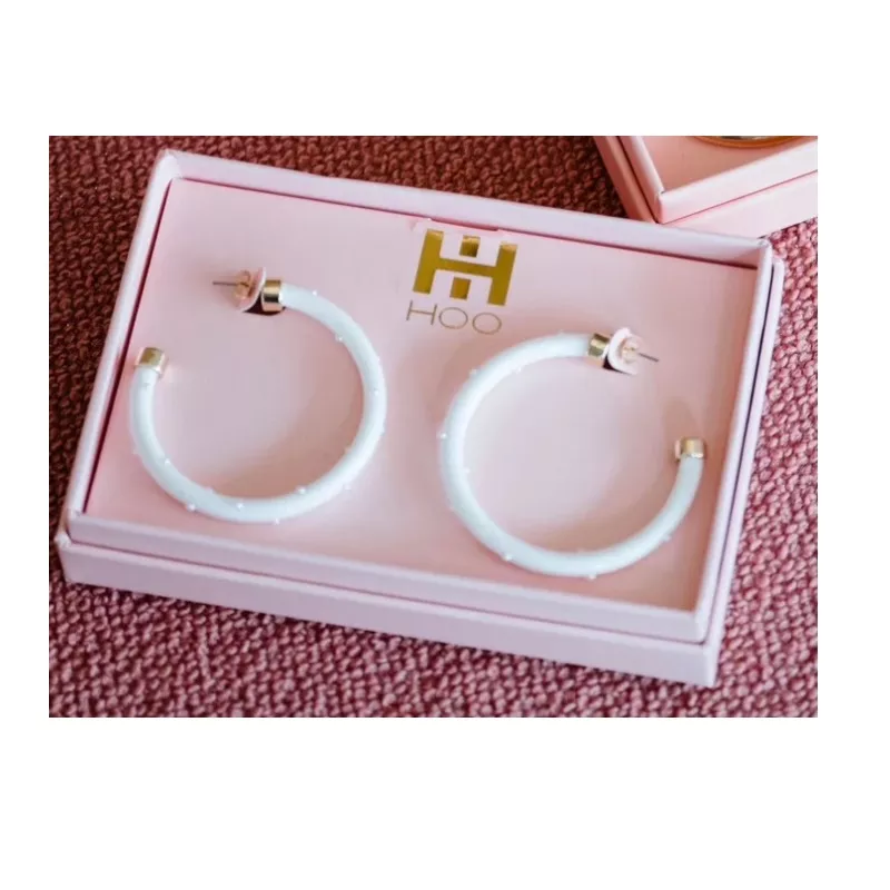 Hoo Hoops – White with Pearls