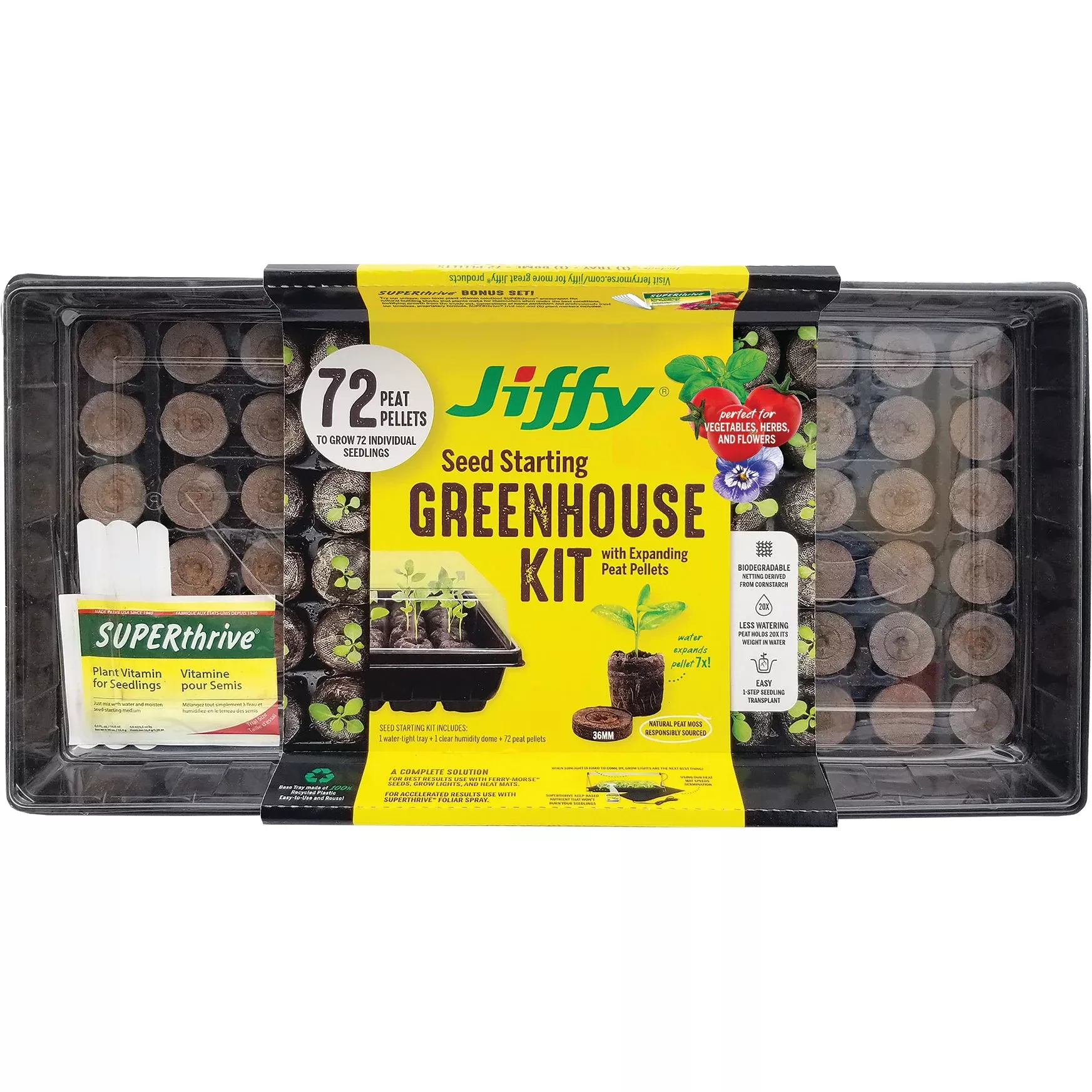 Jiffy Greenhouse w/ Bonus SUPERthrive Sample