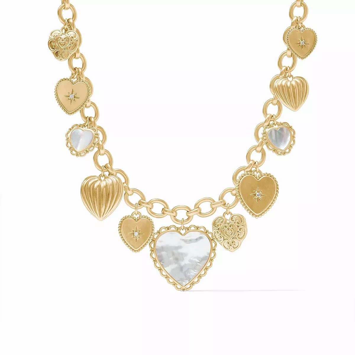 Julie Vos Heart Charm Necklace