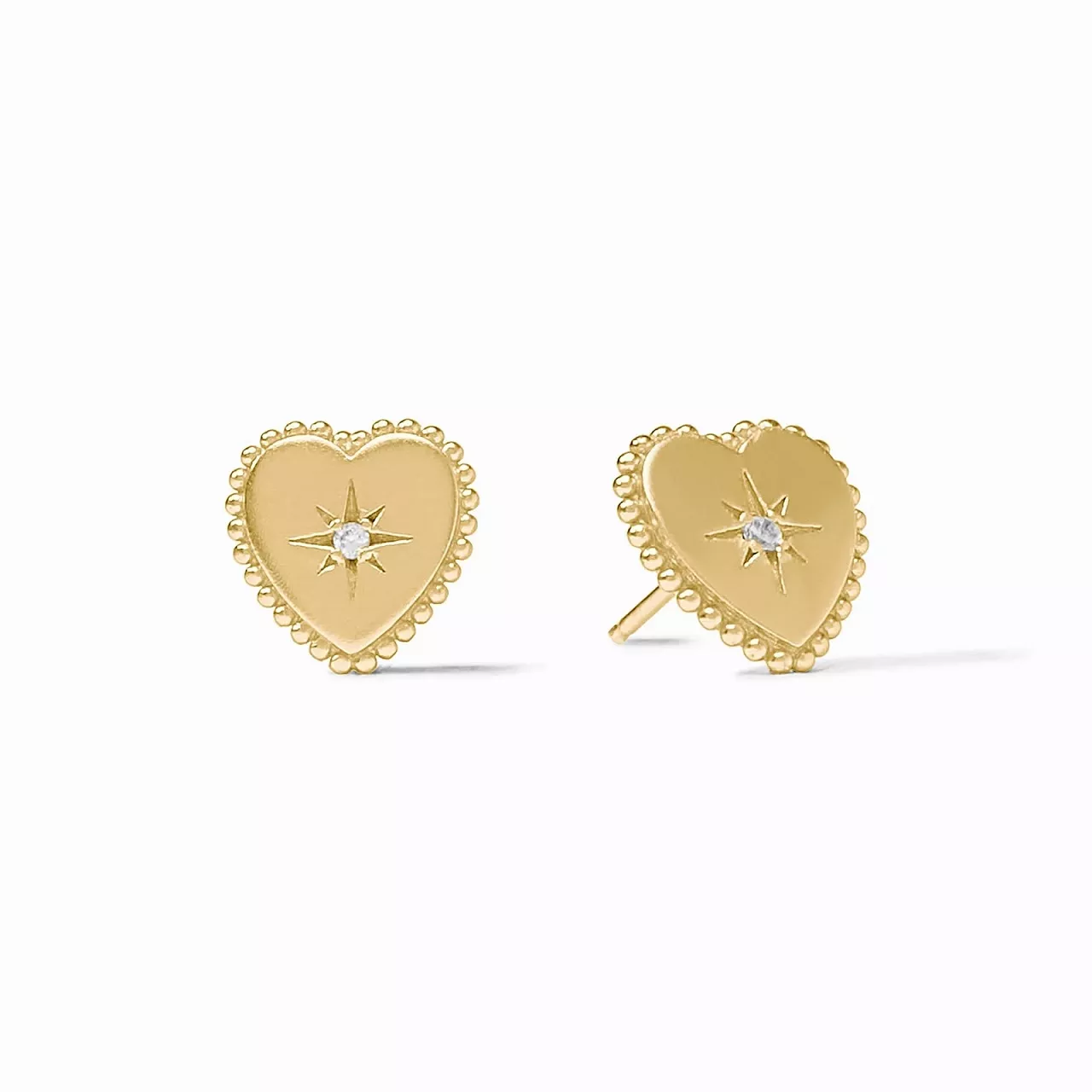 Julie Vos Heart Stud Earrings