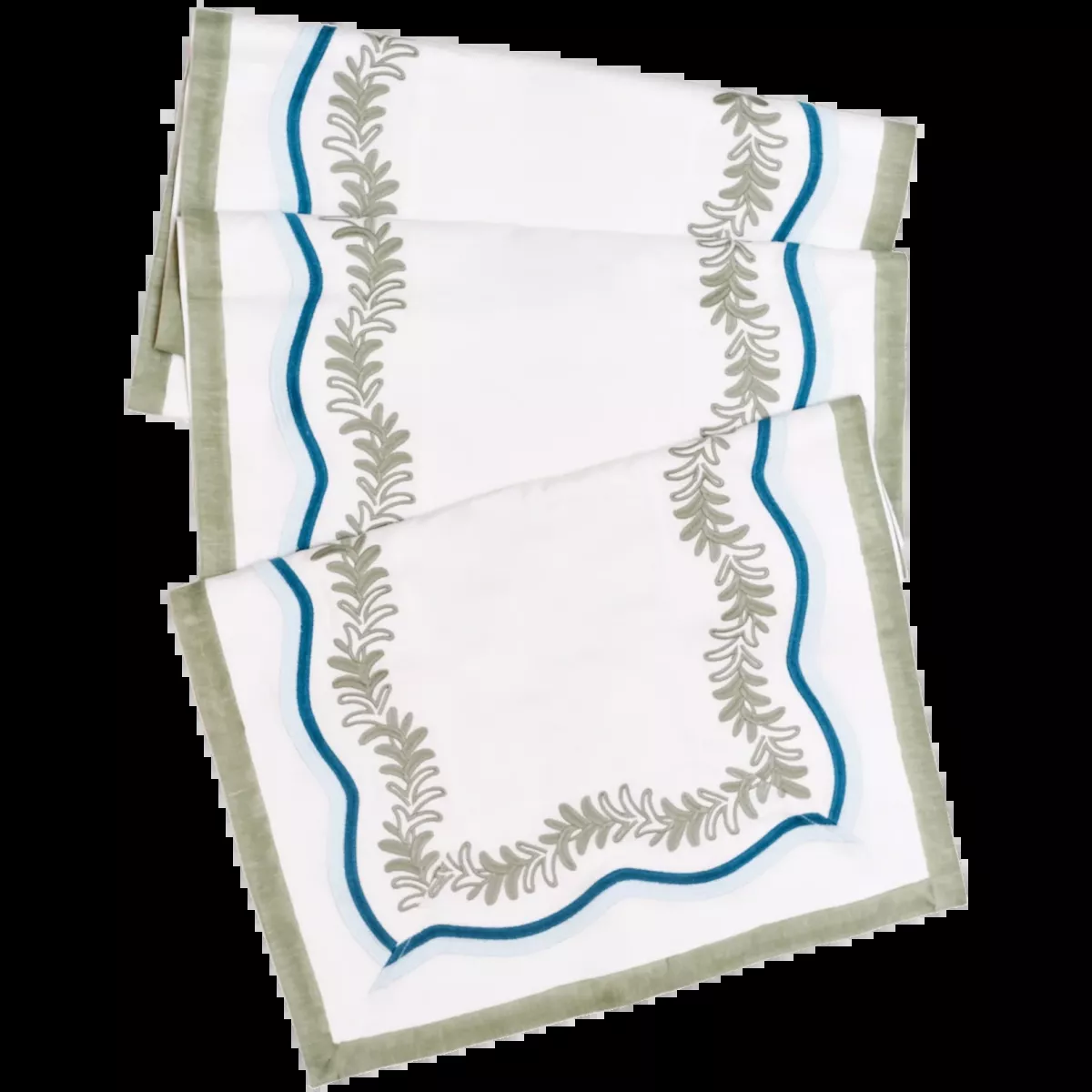 Maison Venu Palmerie Table Runner – Azul