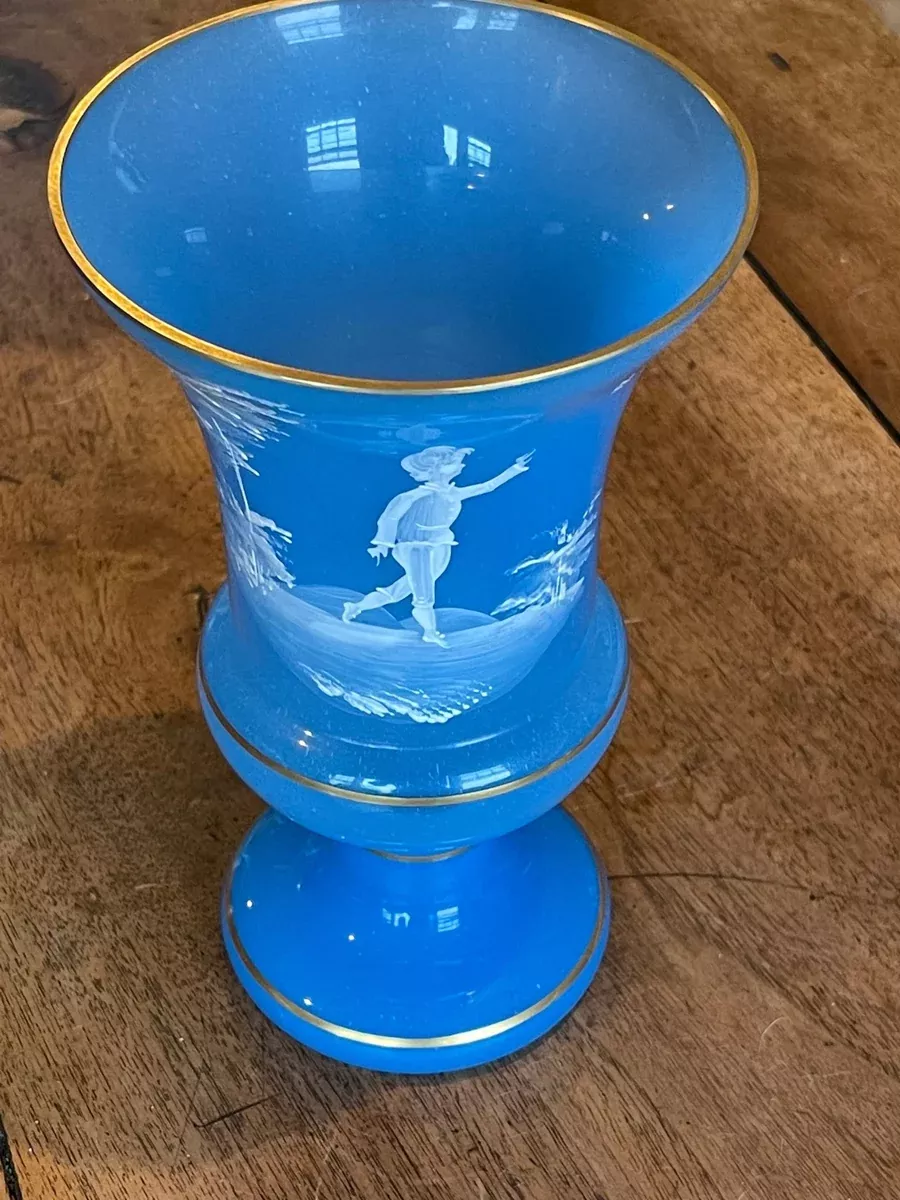 Mary Gregory Glass Vase