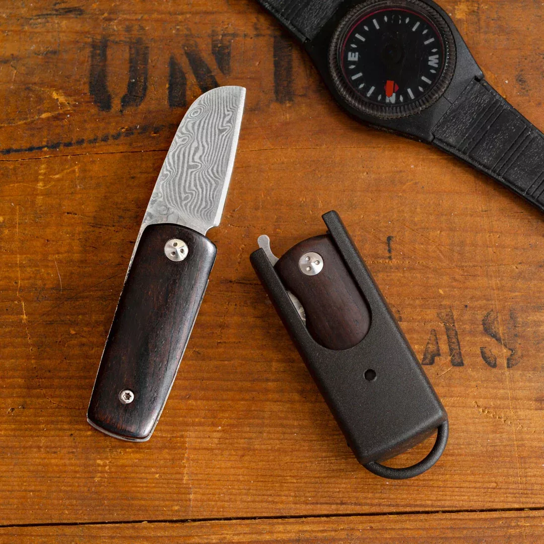 Mini Damascus Rosewood Knife