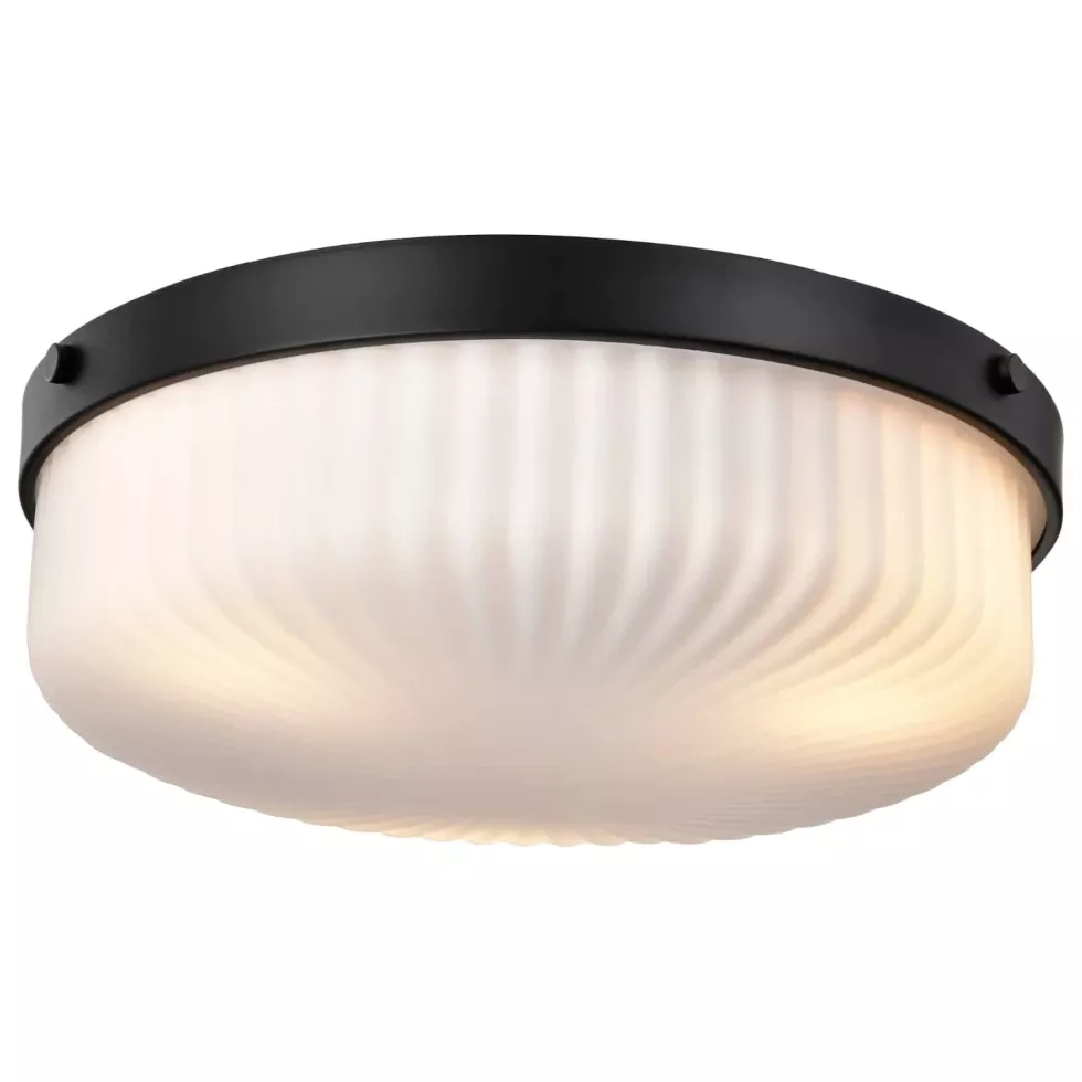 Nuvo Solara Flush Mount Light – Matte Black Finish