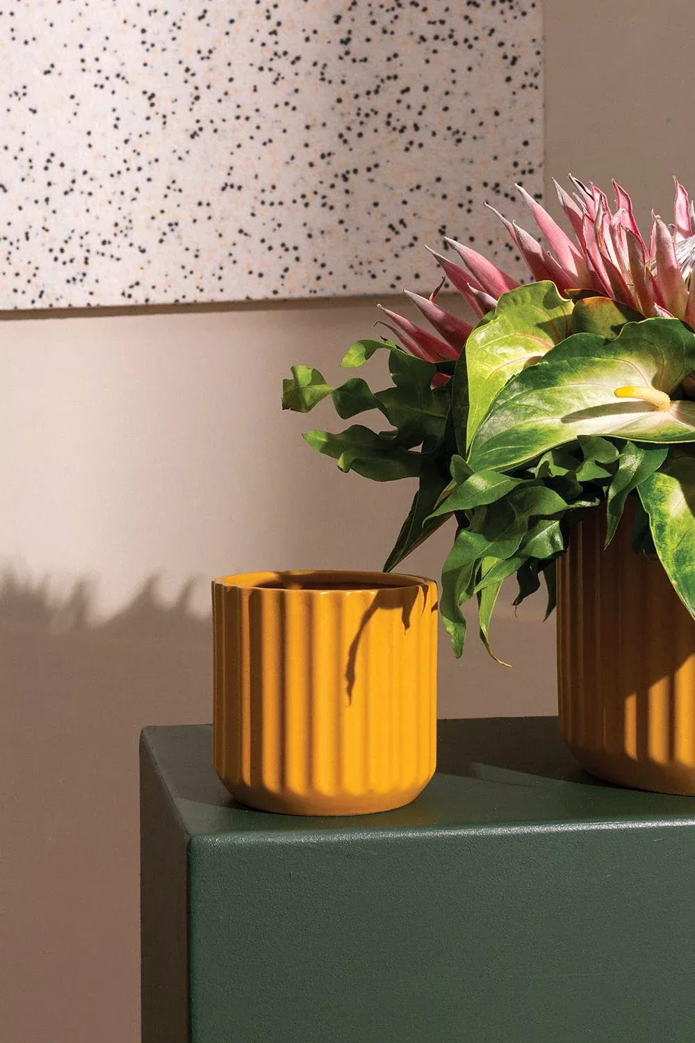 Ochre Beam Pot, 4.5"