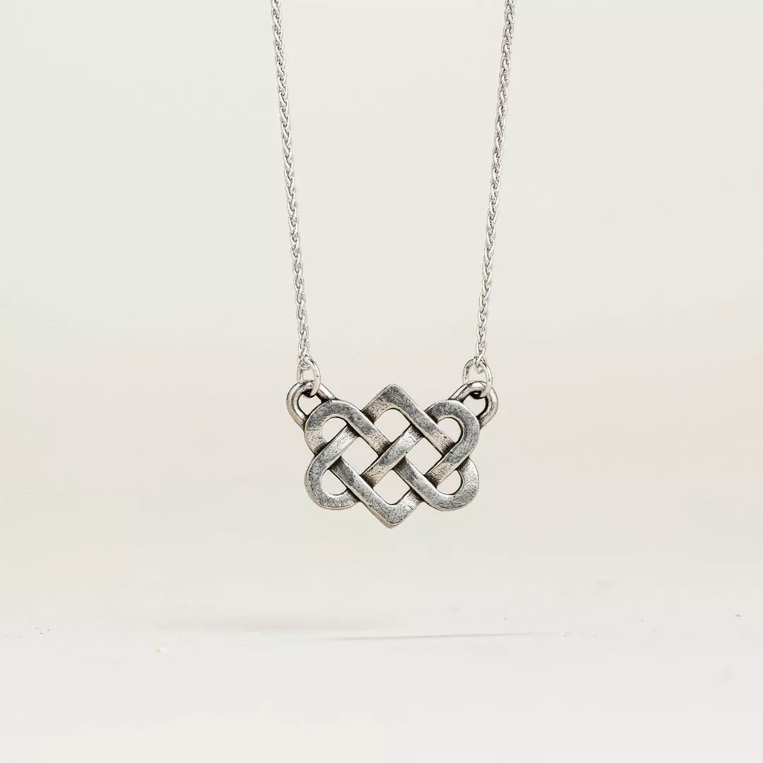 Pewter Love Knot Necklace