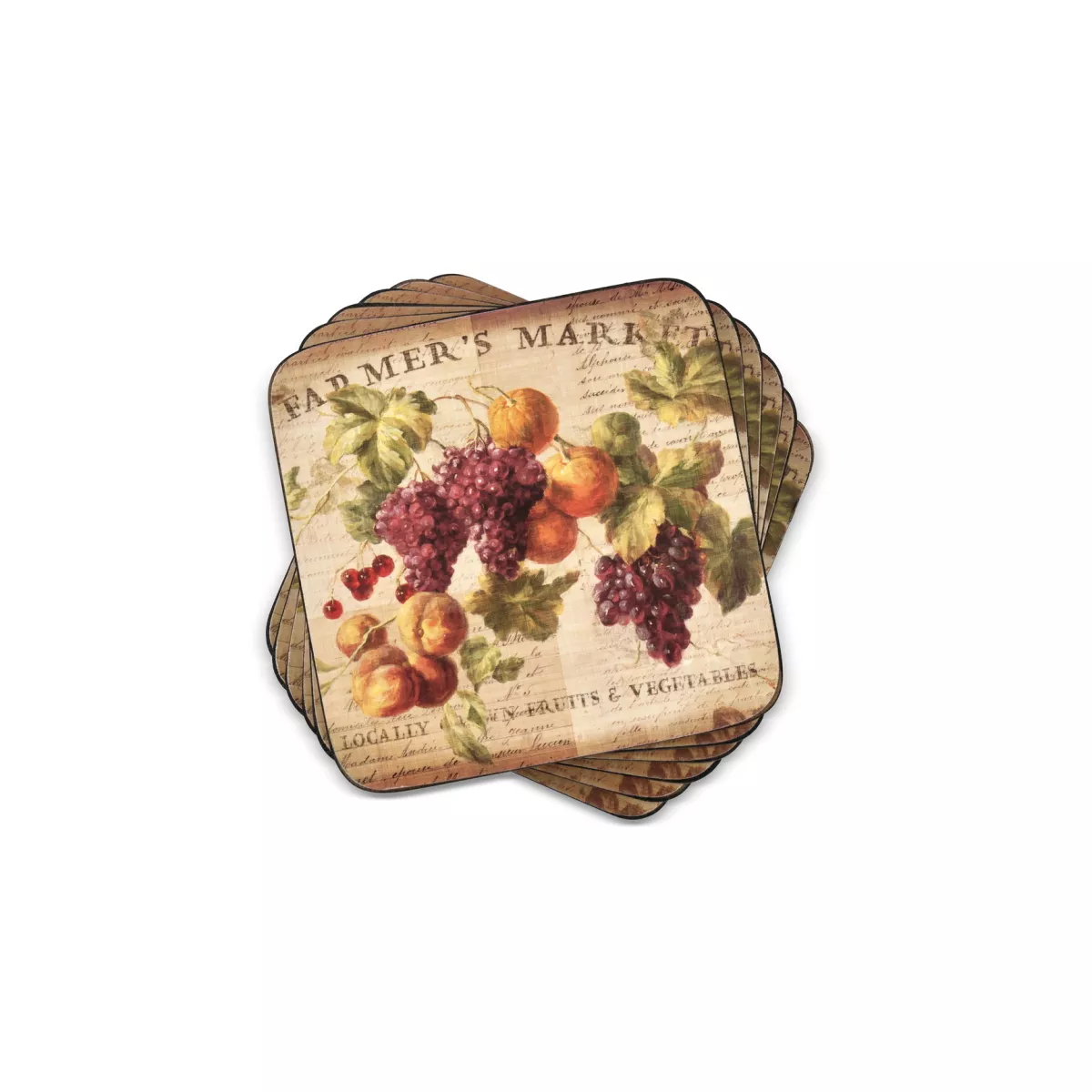 Pimpernel Abundant Fall Coaster Set