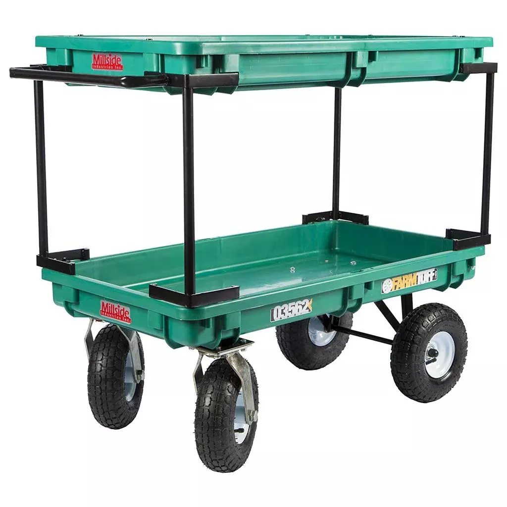 Plastic Double Deck Cart
