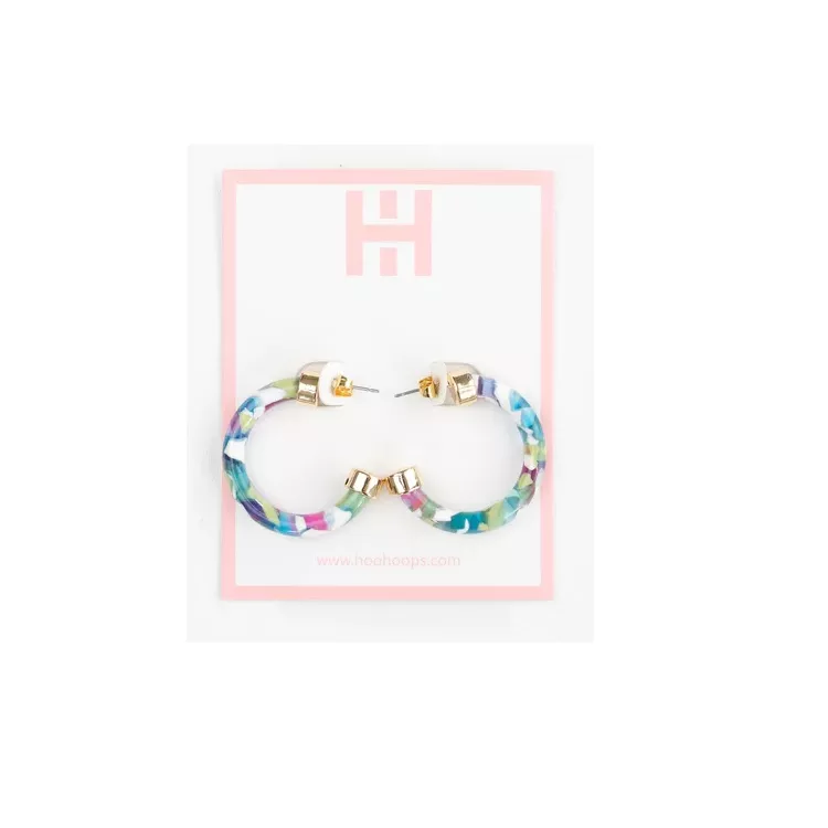 Rainbow Confetti Mini Hoops