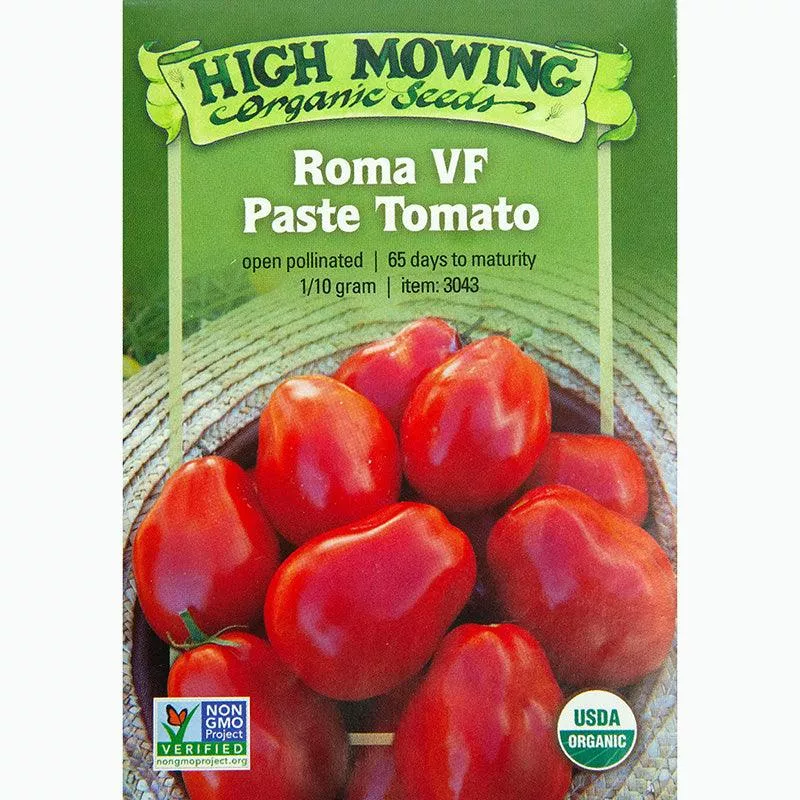 Roma VF Paste Tomato Seeds (Organic)