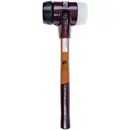 SIMPLEX Mallet with White/Black Inserts, 80 Series by Halder