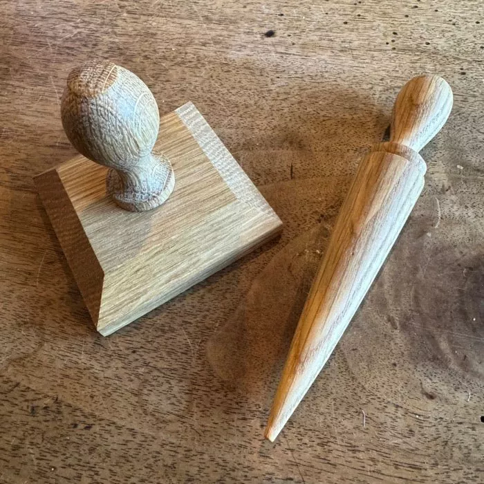 Small Dibbler & Square Pot Tamper Set