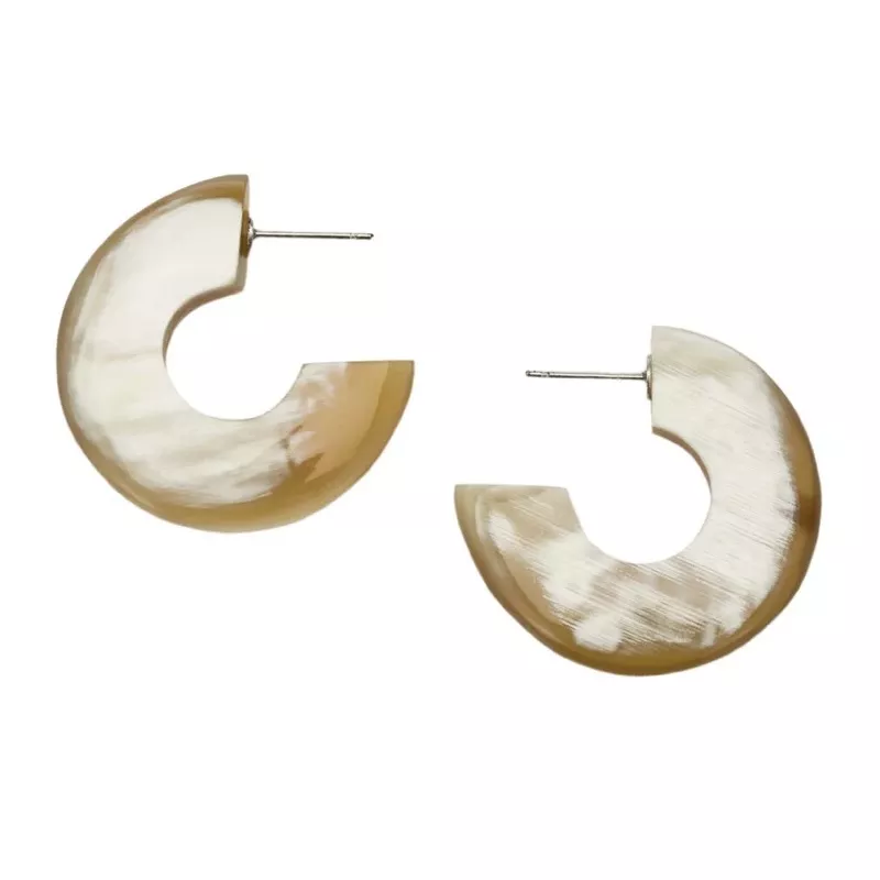 Small Flat Horn Hoop On Post