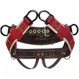 Weaver Work Positioning Saddle Four D Ring With Seat Straps and Extra Wide Back - Small