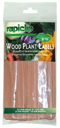 Wood Plant Labels 6"