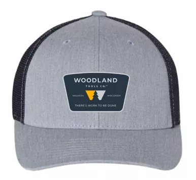 Woodland Snapback Heather Grey & Navy Trucker Hat