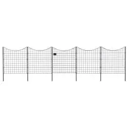 Zippity Black Metal Fence & Gate Kit